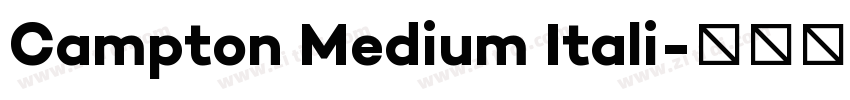 Campton Medium Itali字体转换